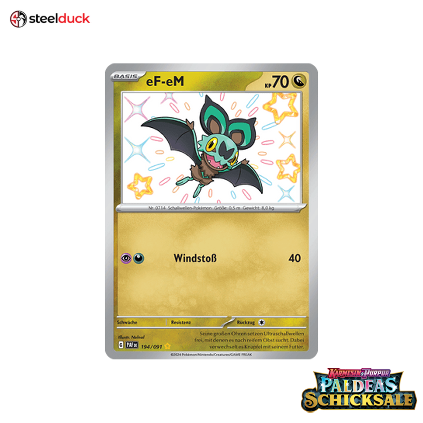 eF-eM (194/091) Paldeas Schicksale - Seltene schillernde Sammelkarte