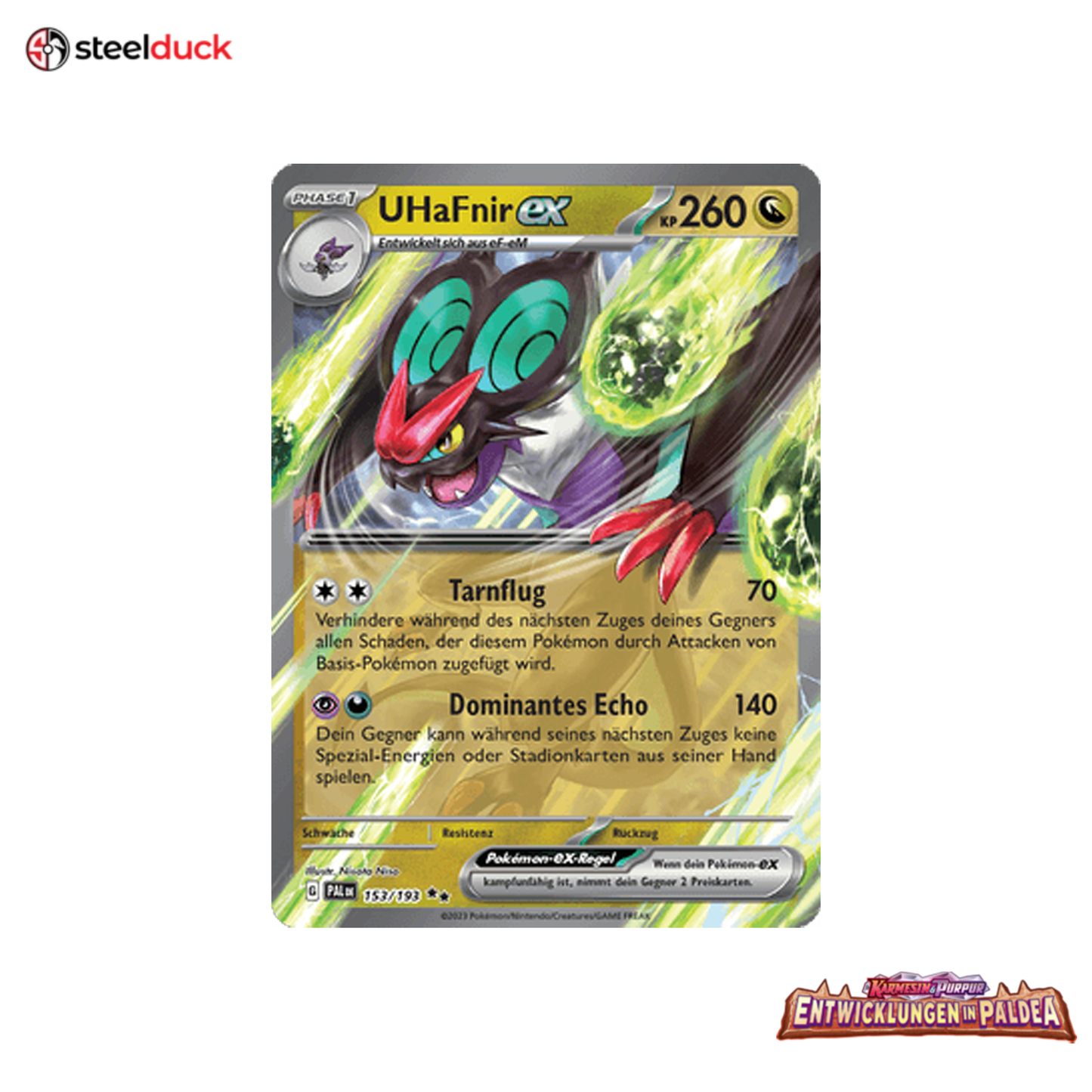 UHaFnir ex (153/193) Entwicklungen in Paldea - Double Rare