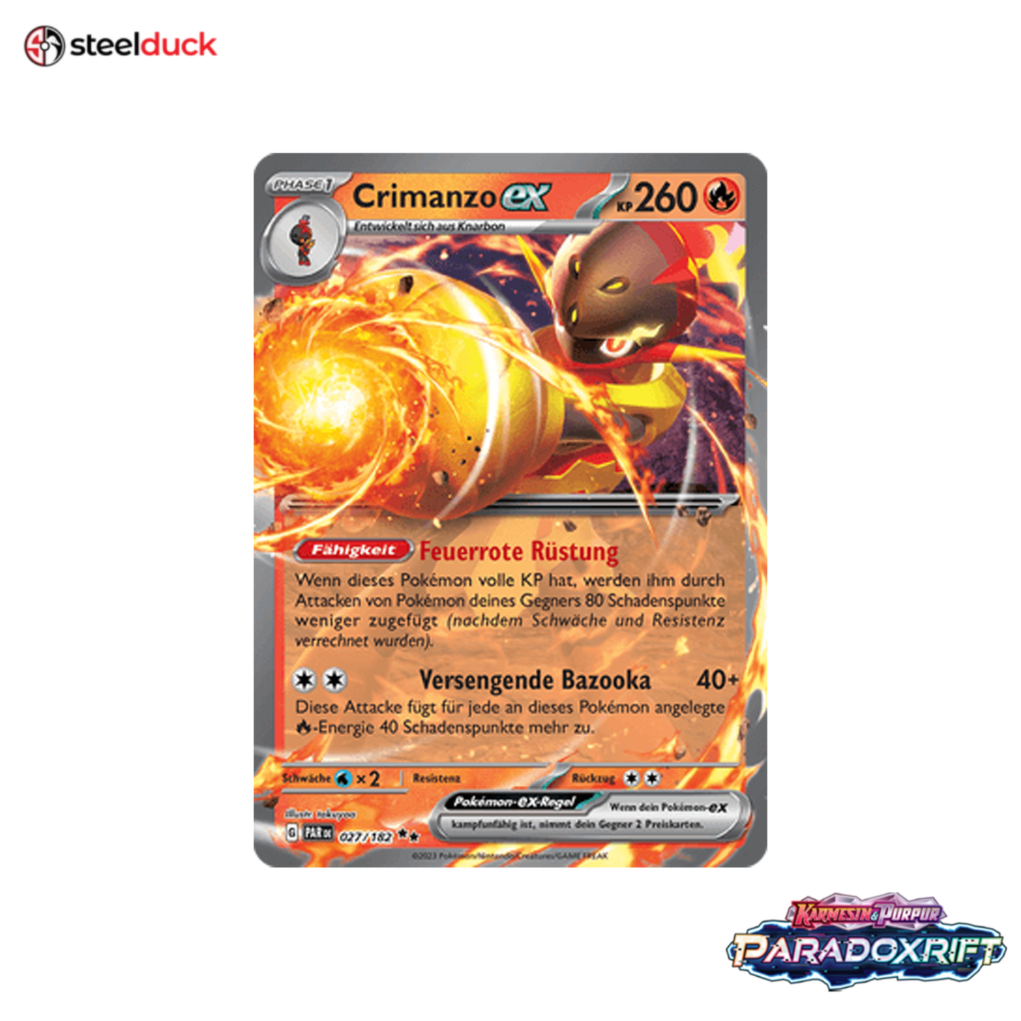 Crimanzo ex (027/182) Paradoxrift - Double Rare