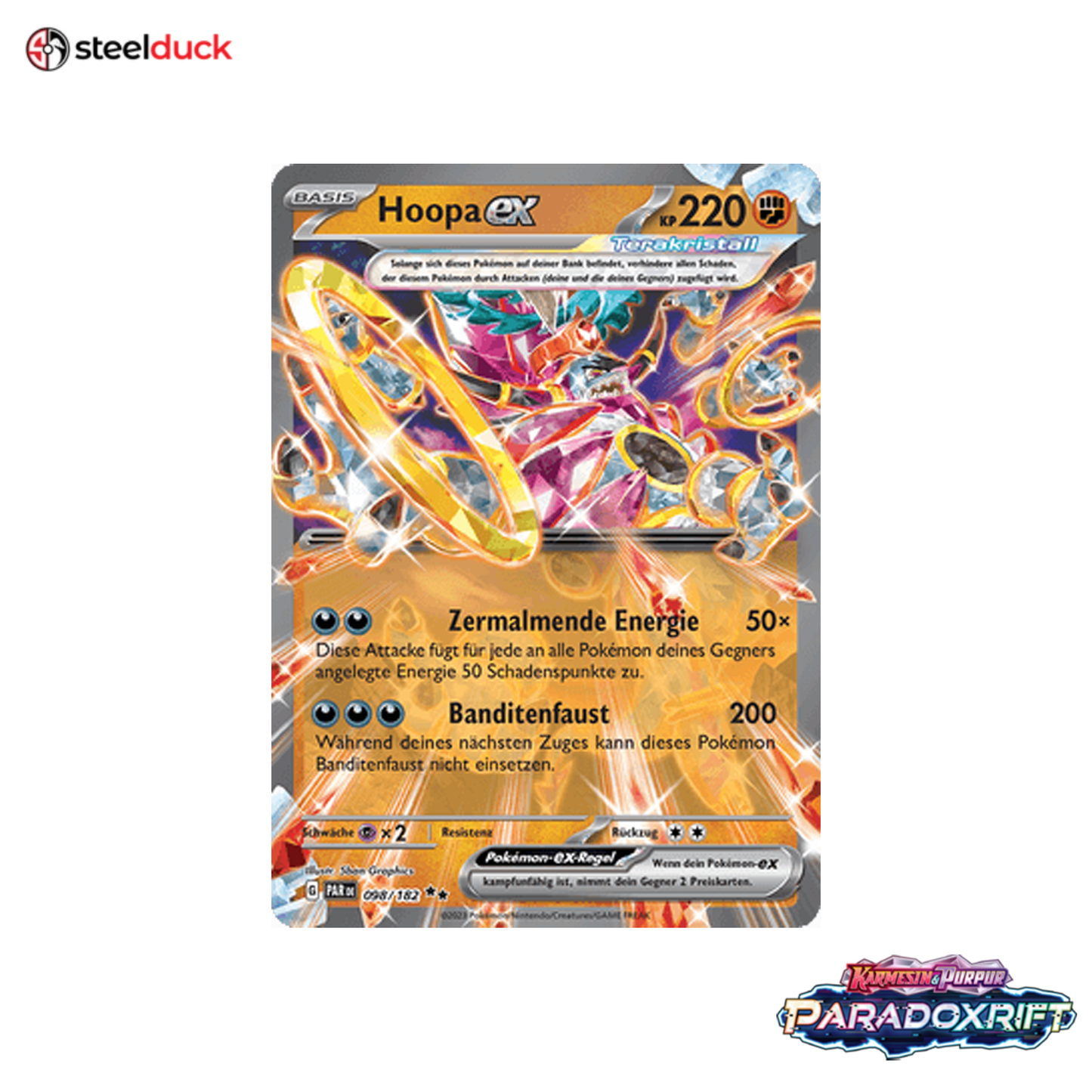 Hoopa ex (098/182) Paradoxrift - Double Rare