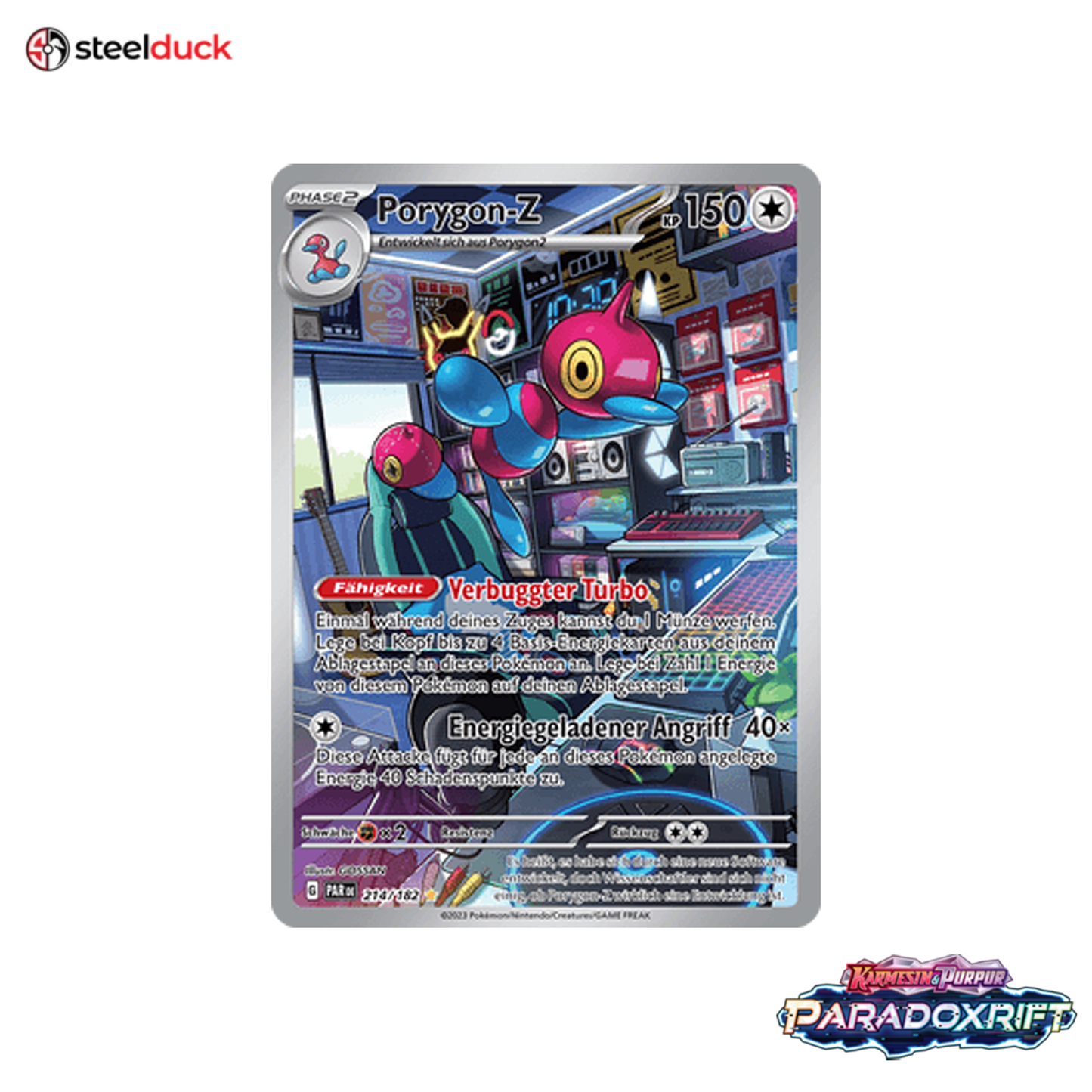 Porygon-Z (214/182) Paradoxrift - Illustration Rare
