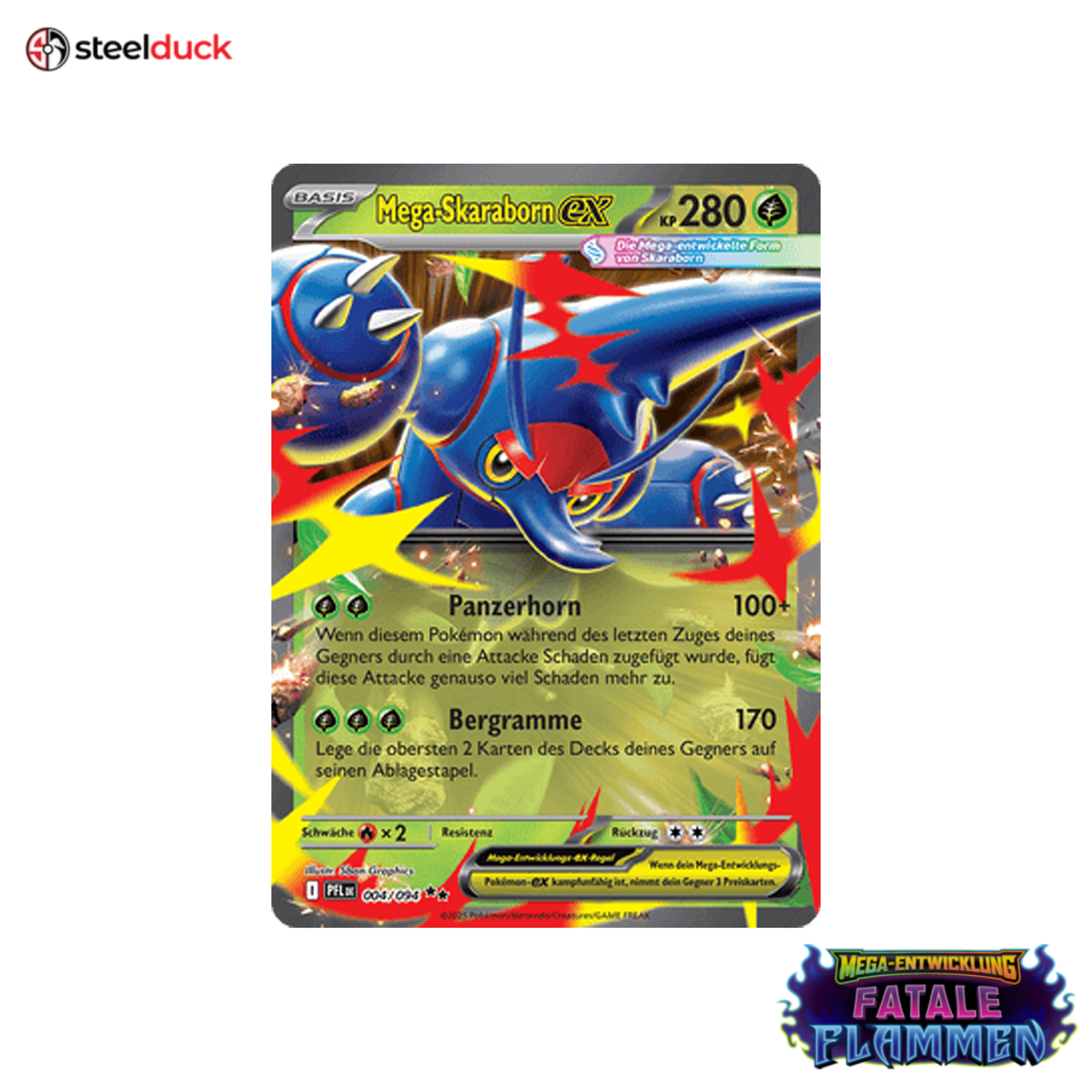 Mega-Skaraborn ex (004/094) Fatale Flammen - Double Rare