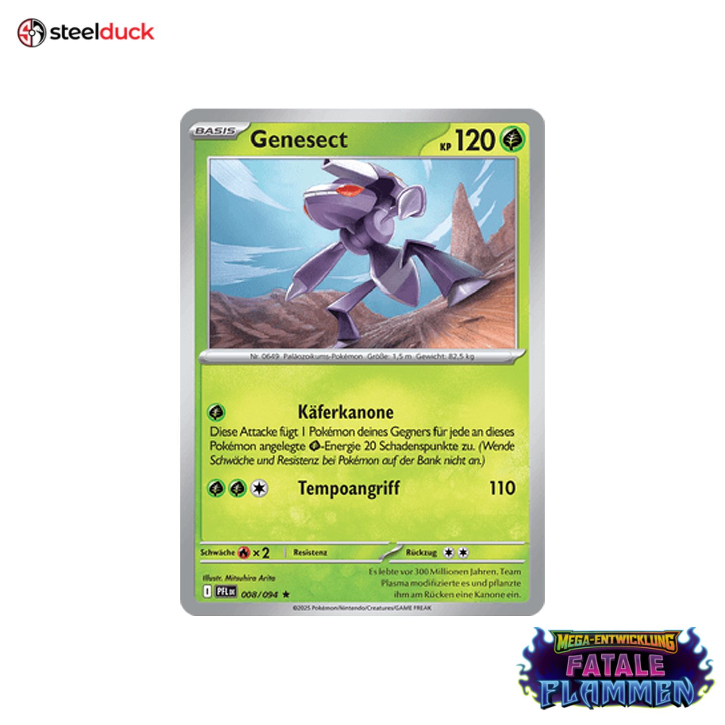 Genesect (008/094) Fatale Flammen - Rare