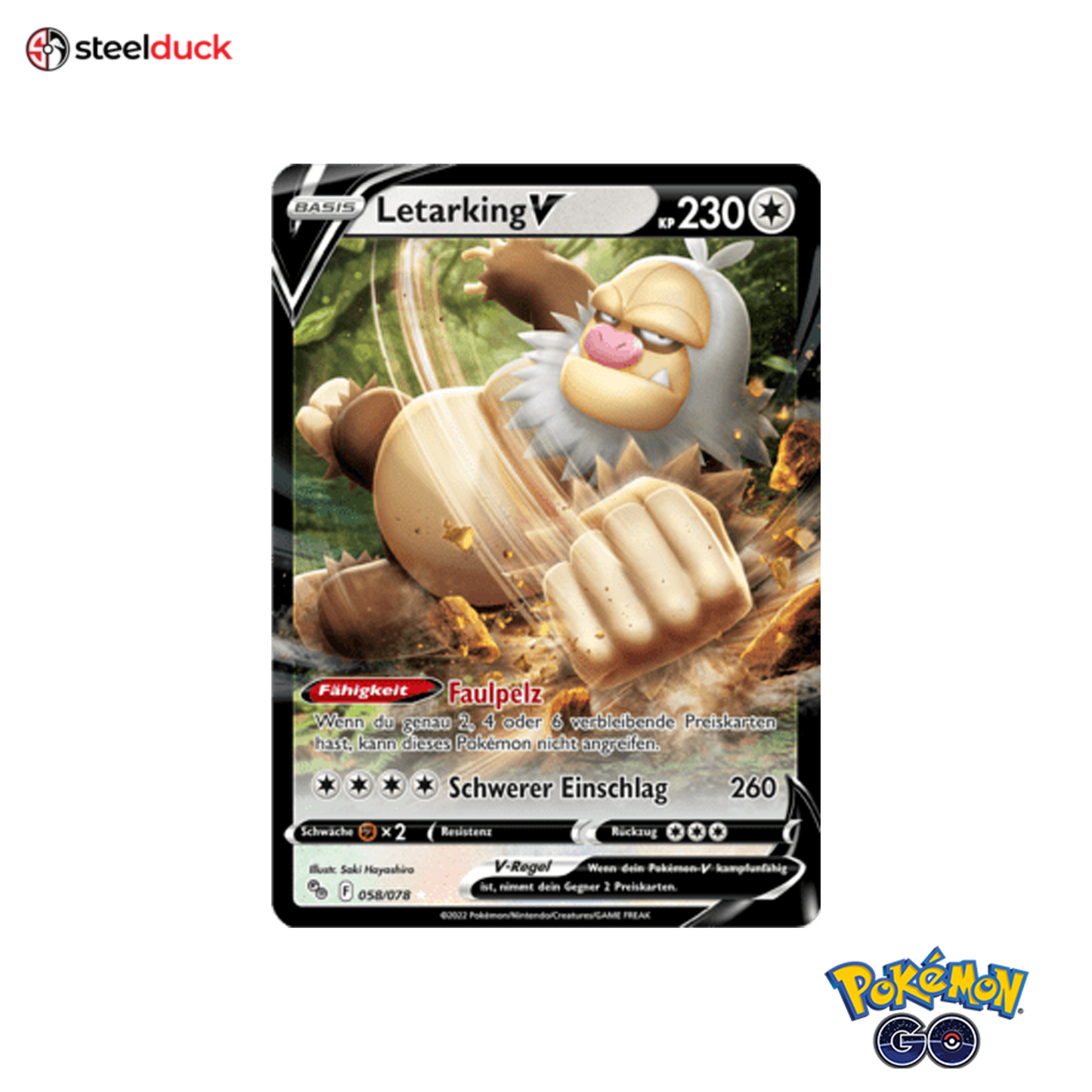 Letarking V (058/078) Pokémon Go - Holo Rare V
