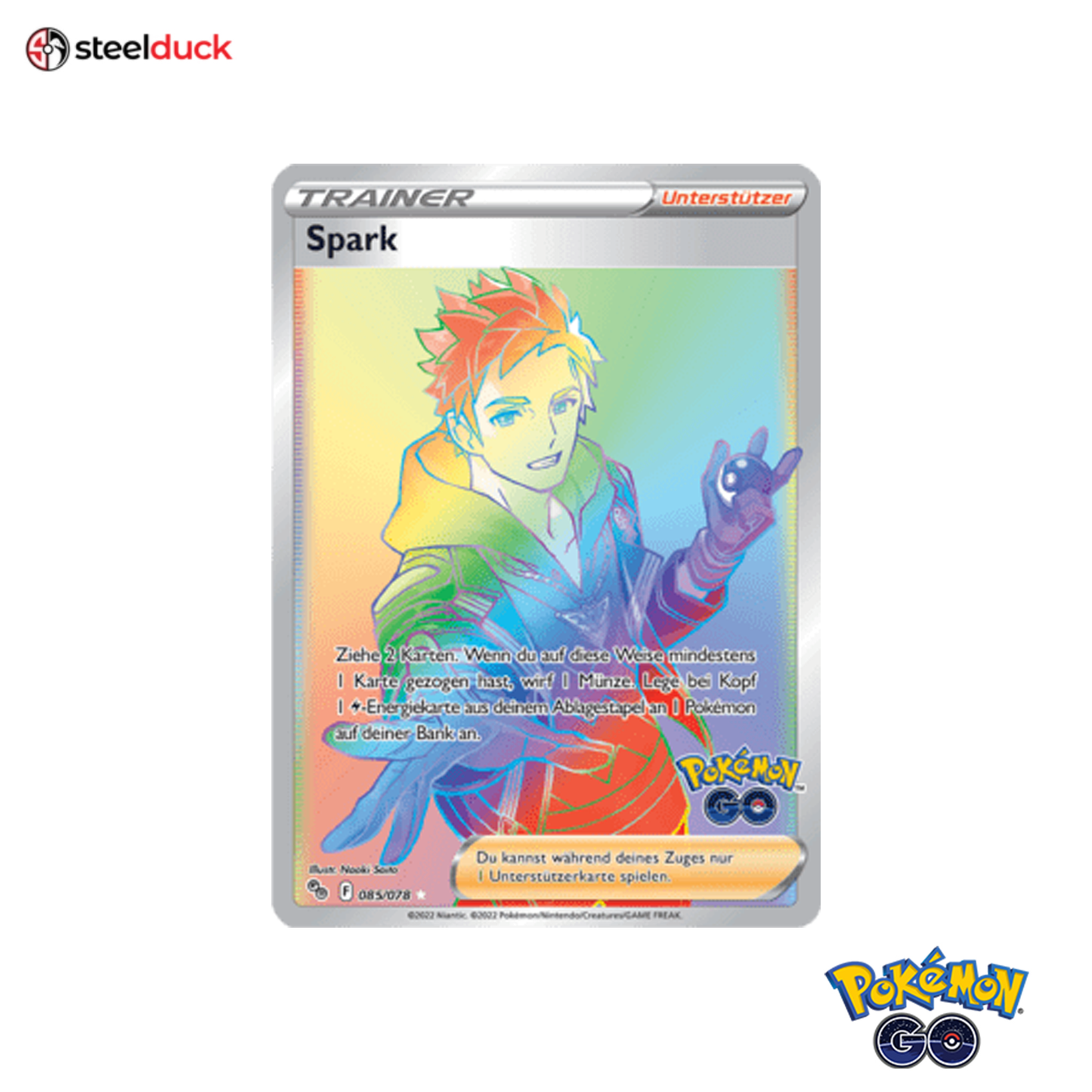 Spark (085/078) Pokémon Go - Rainbow Rare