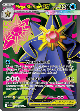 Mega-Starmie ex (102/088) Optimale Ordnung - Ultra Rare