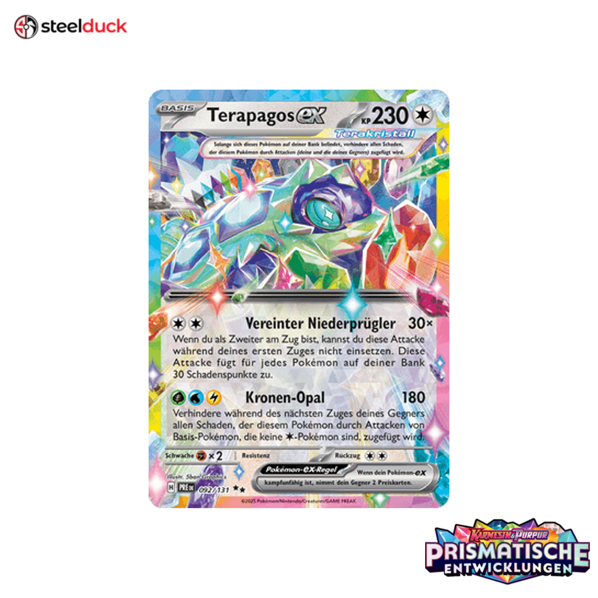 Terapagos ex (092/131) Prismatische Entwicklungen - Double Rare