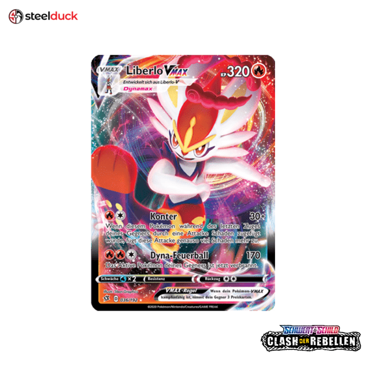 Liberlo VMAX (036/192) Clash der Rebellen - Holo Rare VMAX