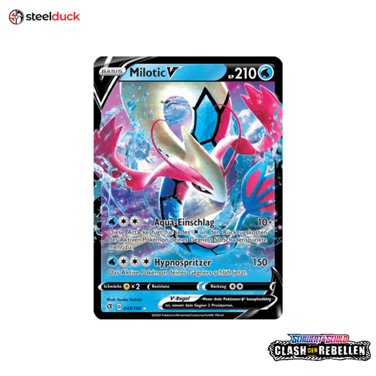 Milotic V (043/192) Clash der Rebellen - Holo Rare V