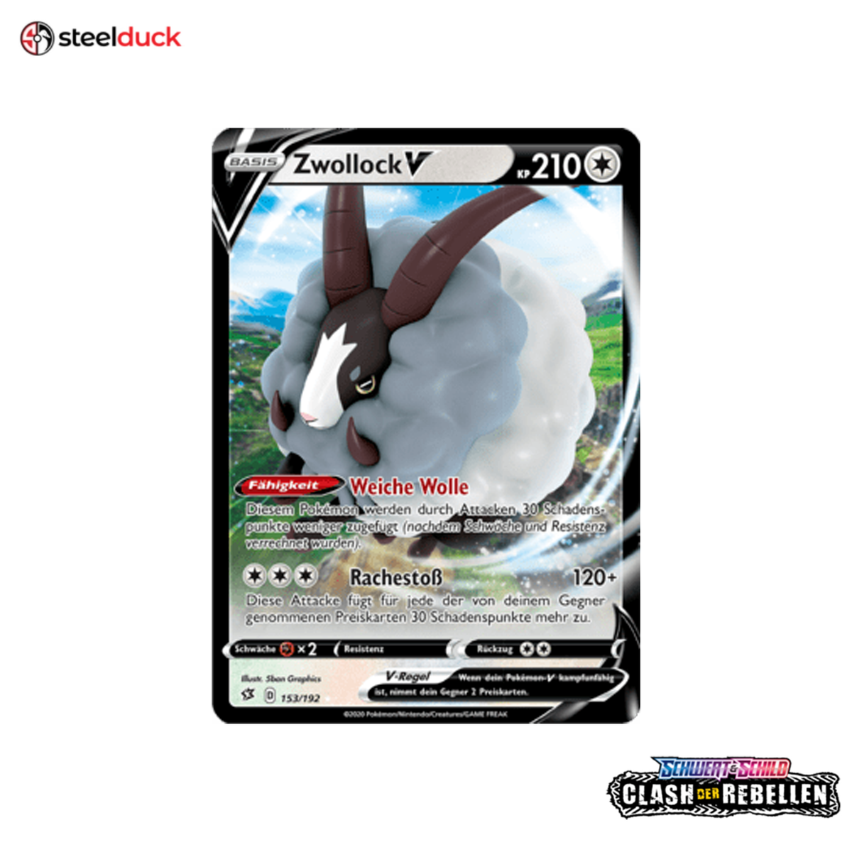 Zwollock V (153/192) Clash der Rebellen - Holo Rare V