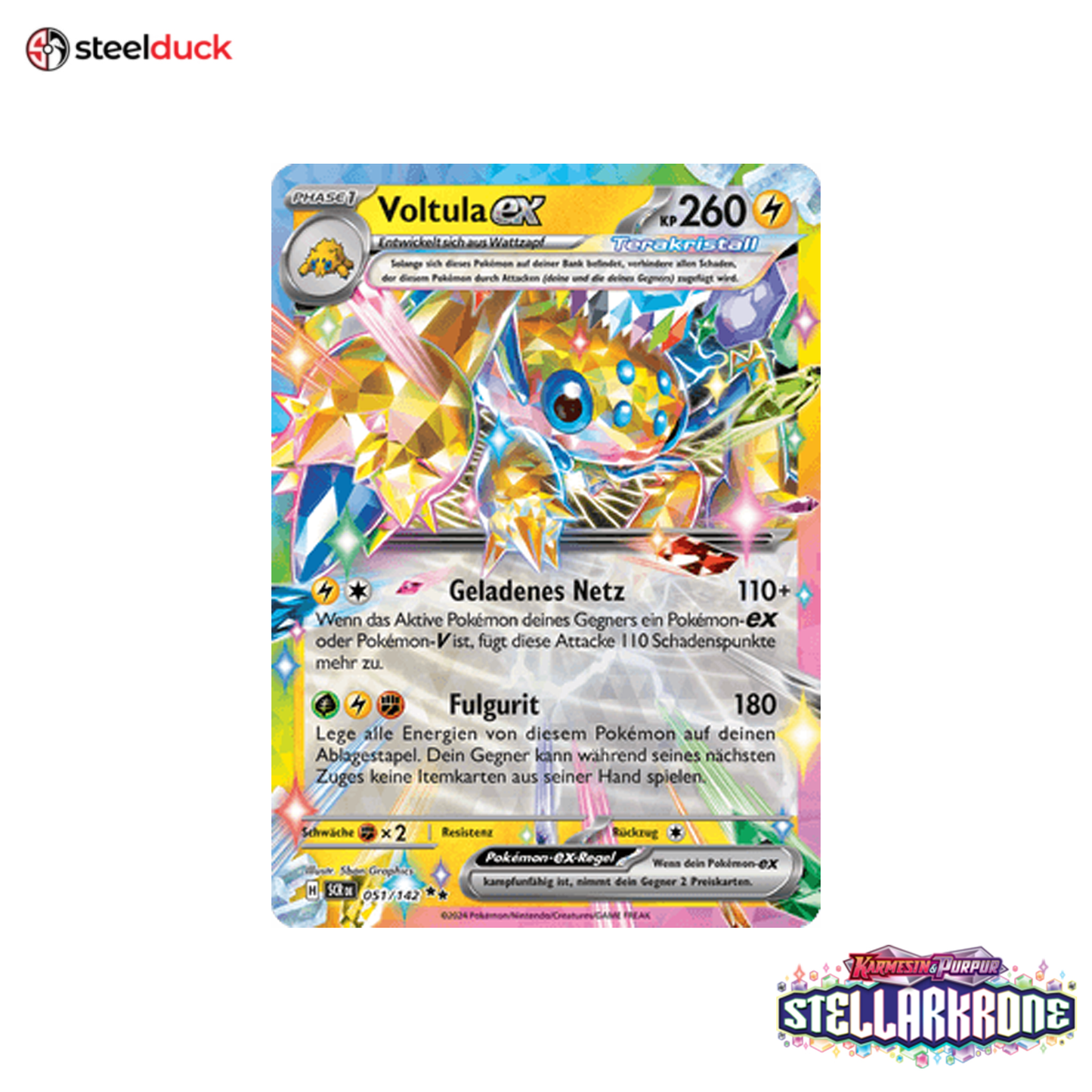 Voltula ex (051/142) Stellarkrone - Double Rare
