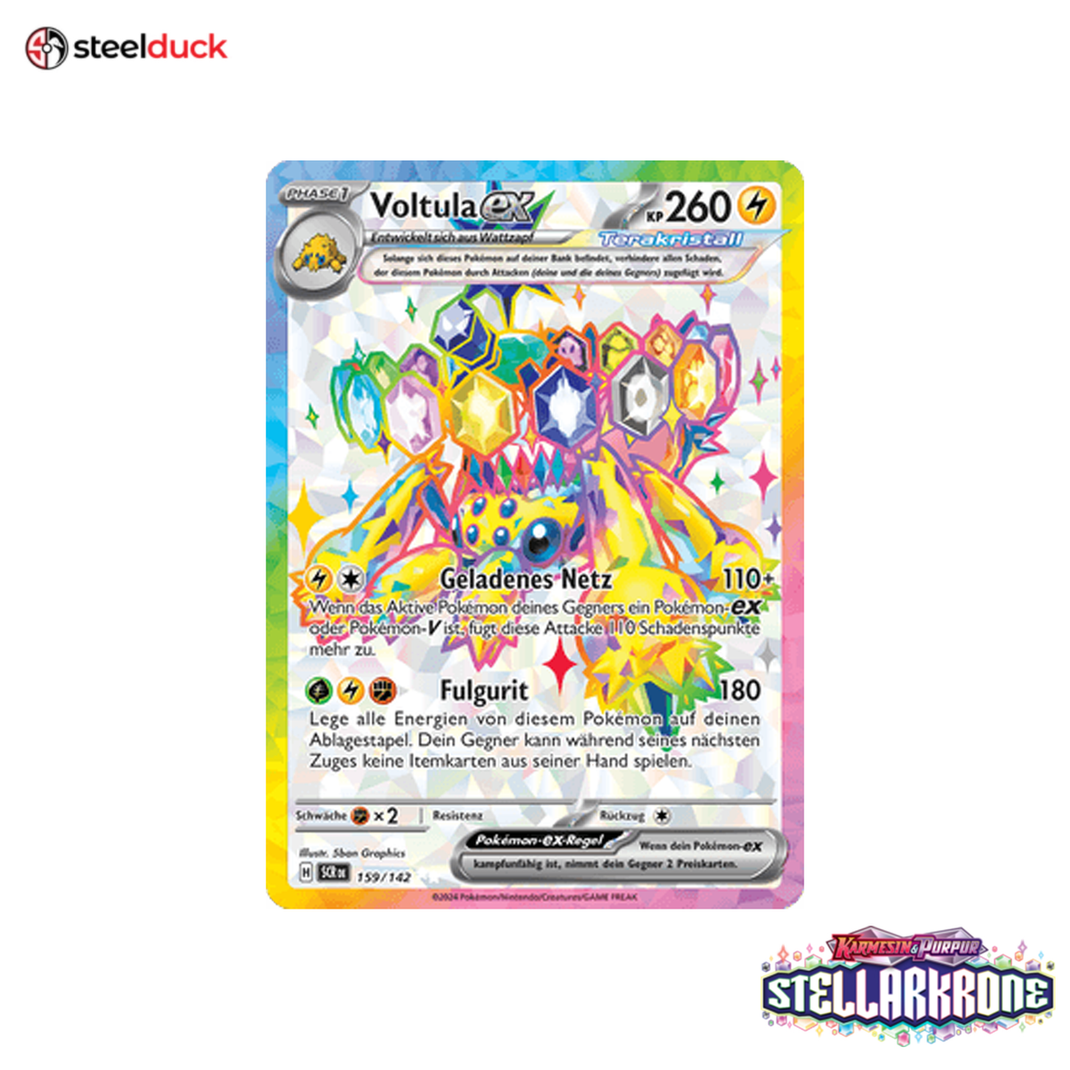 Voltula ex (159/142) Stellarkrone - Ultra Rare