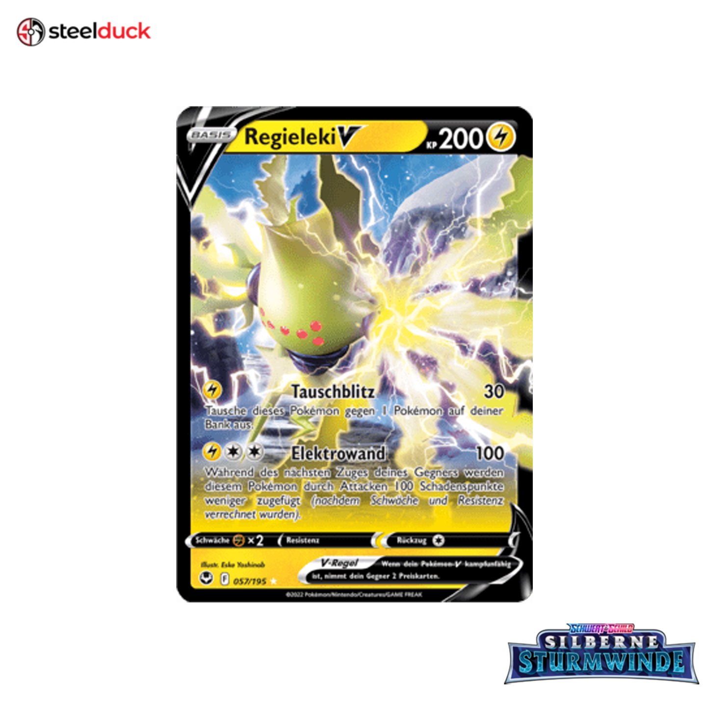 Regieleki V (057/195) Silberne Sturmwinde - Holo Rare V