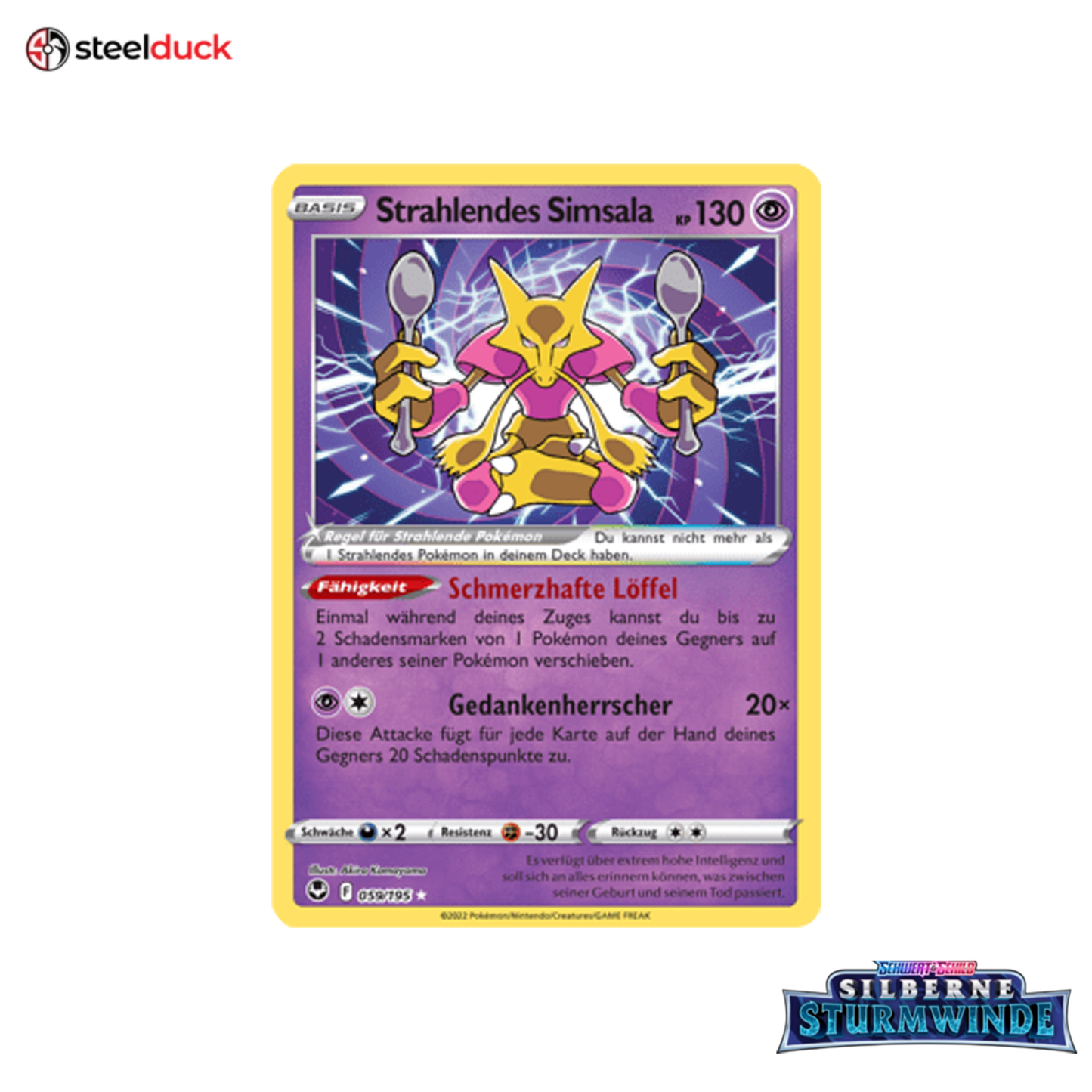 Strahlendes Simsala (059/195) Silberne Sturmwinde - Shiny Rare