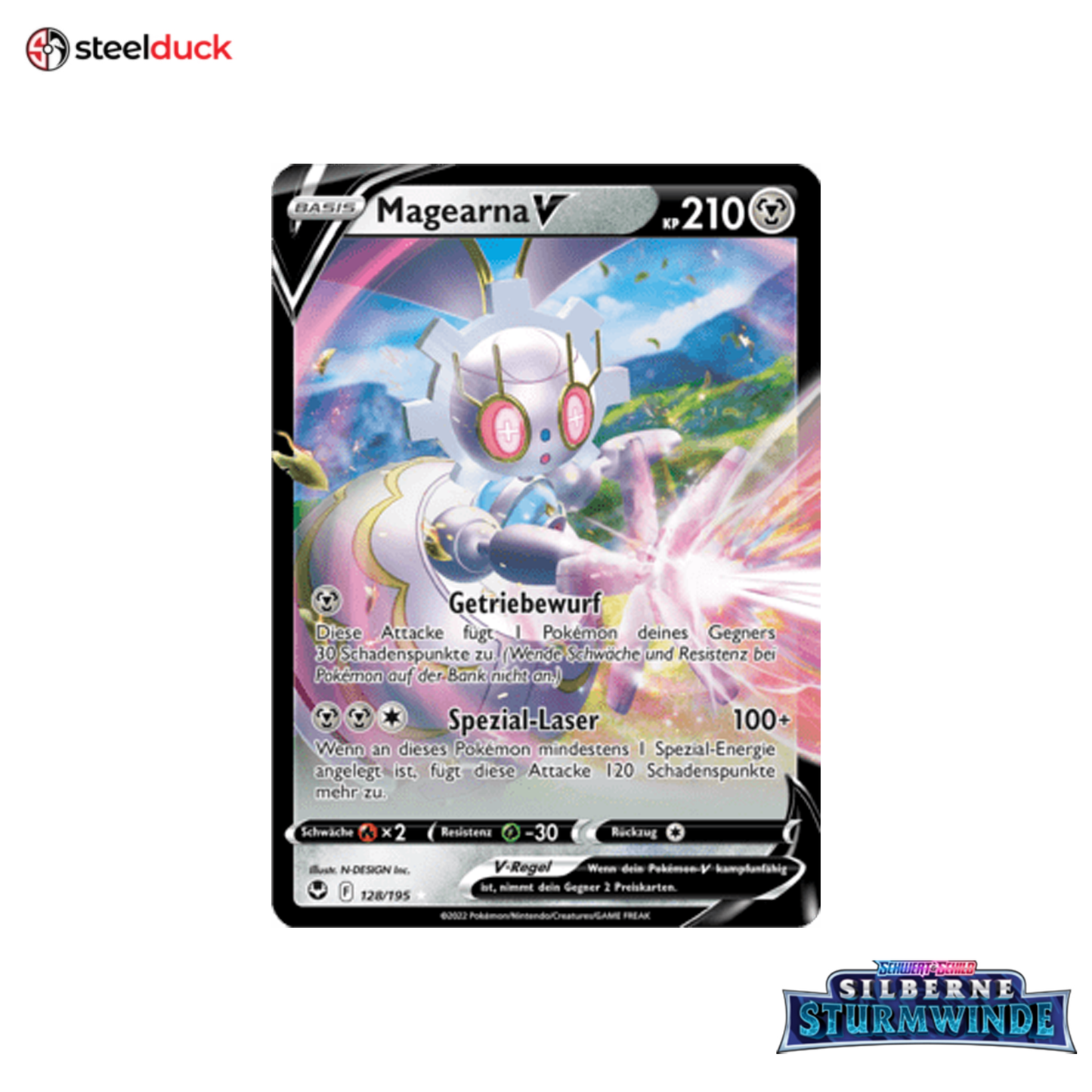 Magearna V (128/195) Silberne Sturmwinde - Holo Rare V