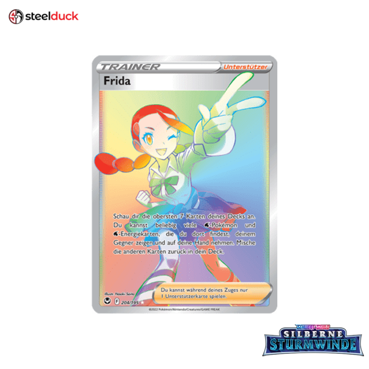 Frida (204/195) Silberne Sturmwinde - Rainbow Rare