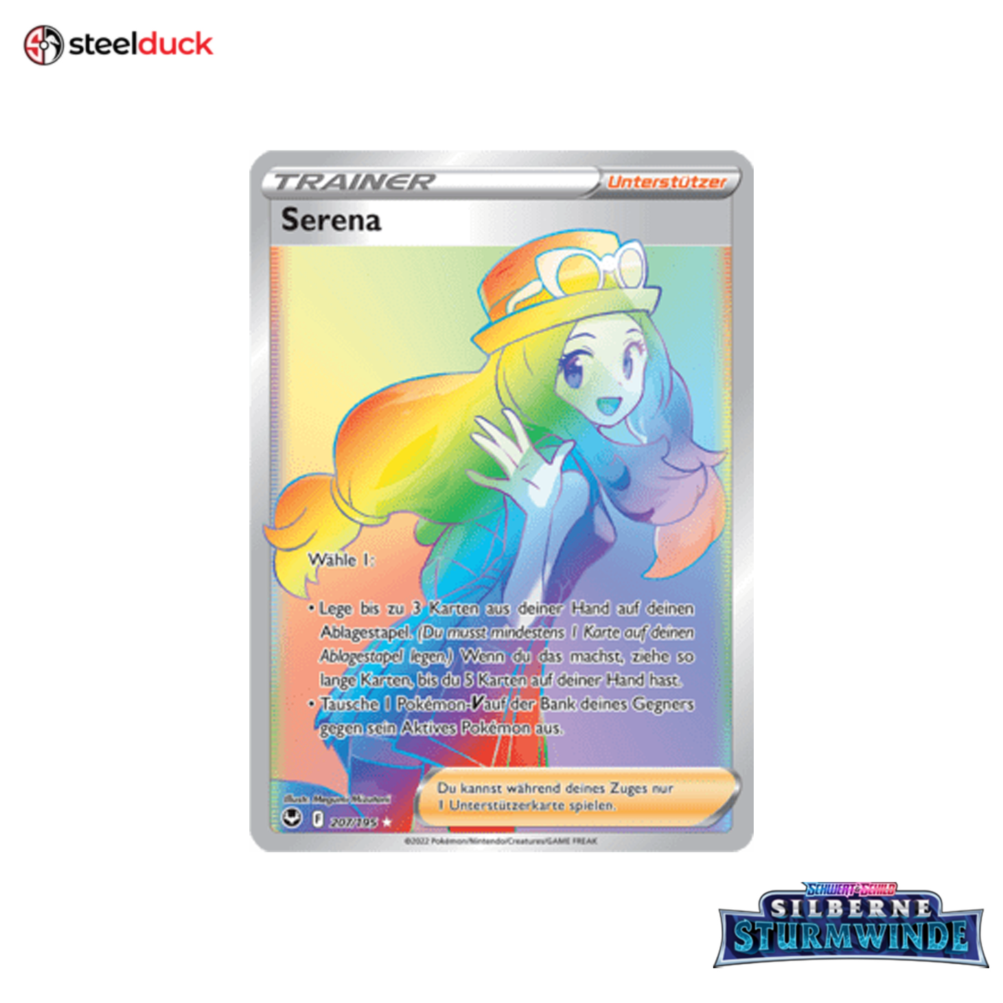 Serena (207/195) Silberne Sturmwinde - Rainbow Rare
