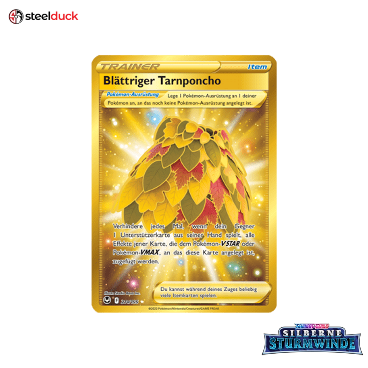Blättriger Tarnponcho (214/195) Silberne Sturmwinde - Secret Rare