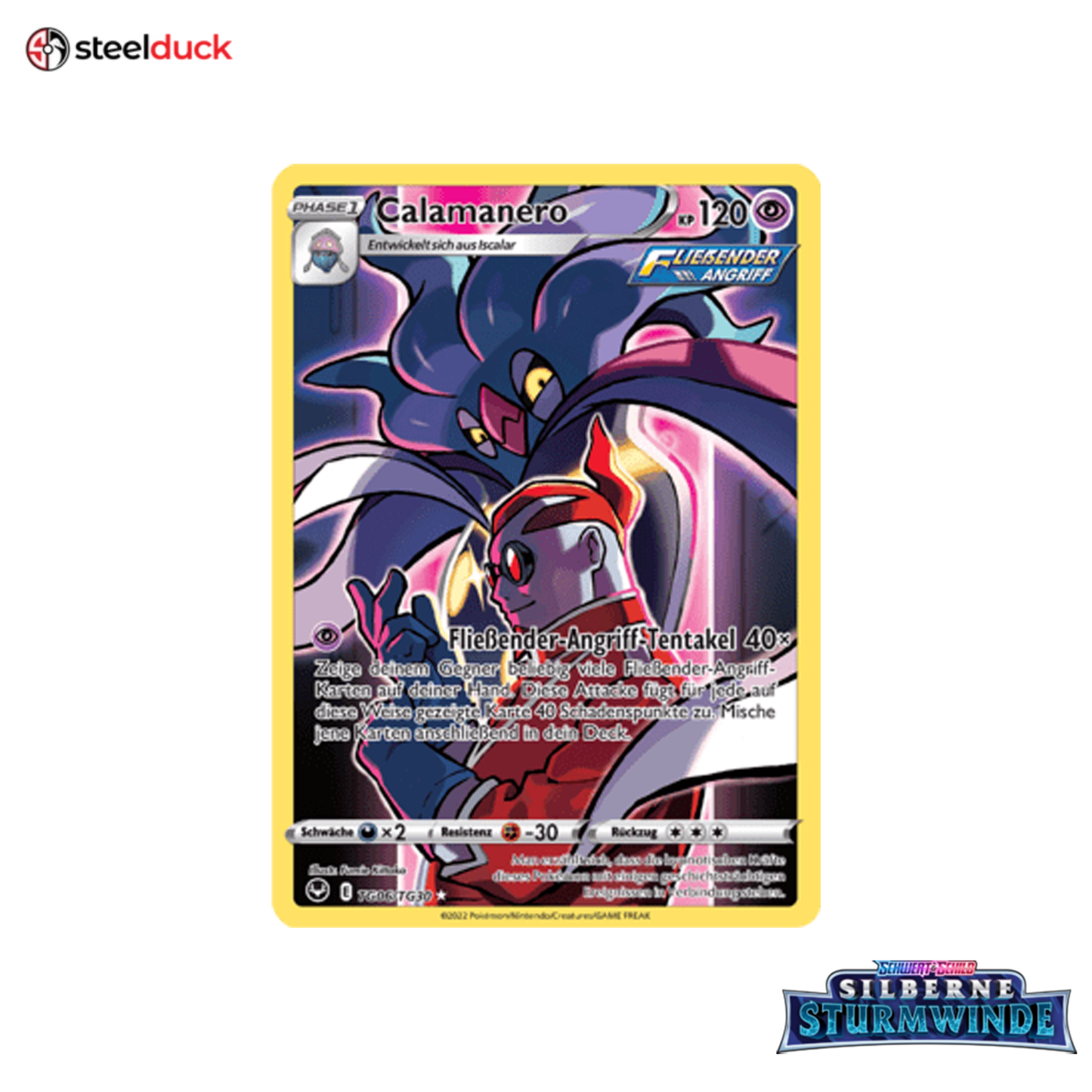 Calamanero (TG06/TG30) Silberne Sturmwinde - Trainer Gallery Holo Rare