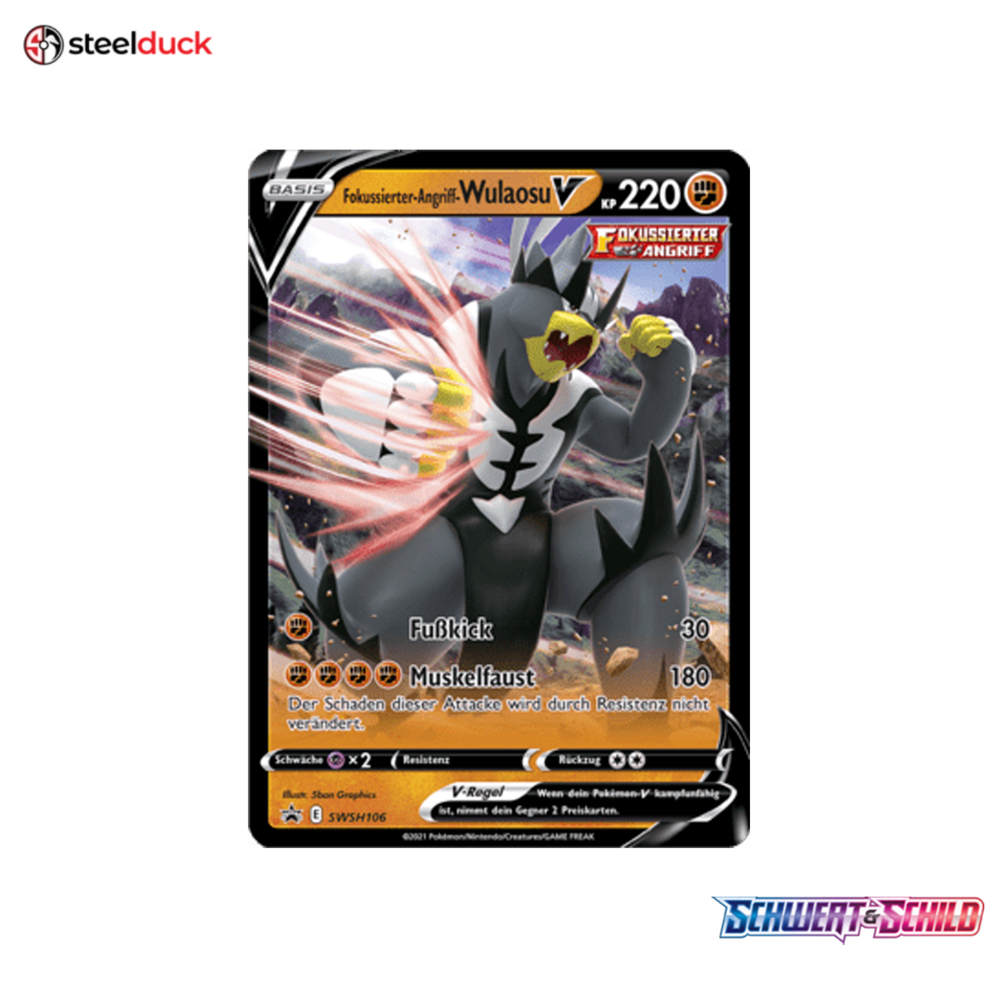 Fokussierter-Angriff-Wulaosu V (SWSH106) SWSH Black Star Promos