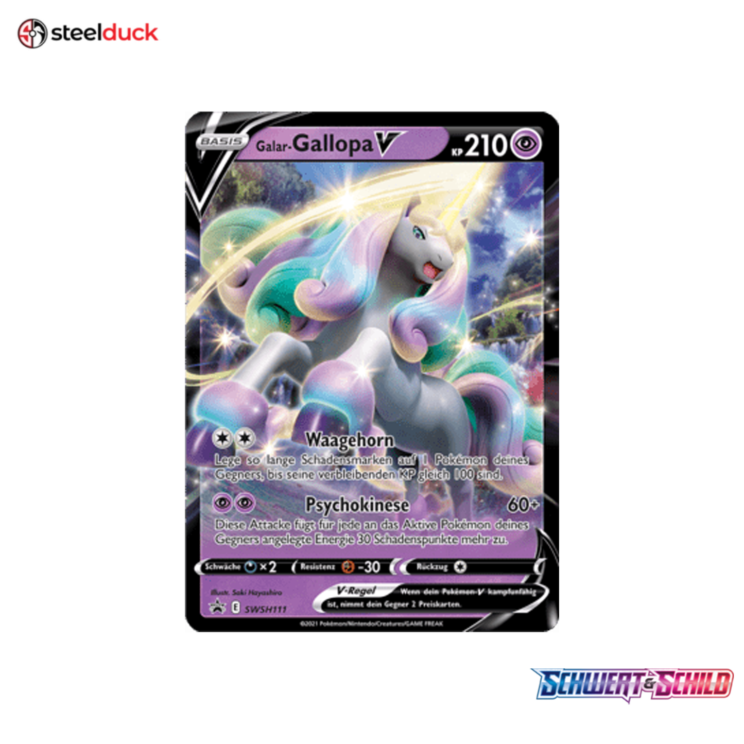 Galar-Gallopa V (SWSH111) SWSH Black Star Promos