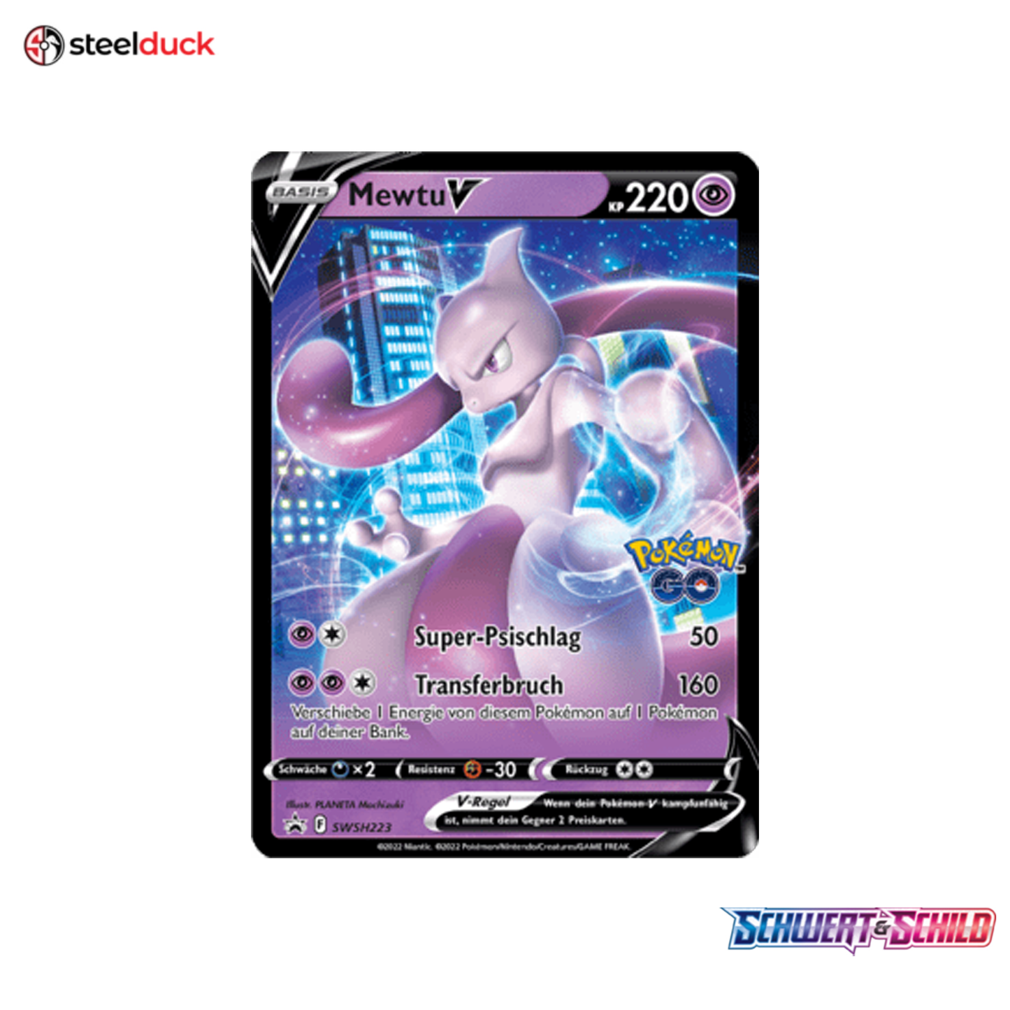 Mewtu V (SWSH223) SWSH Black Star Promos