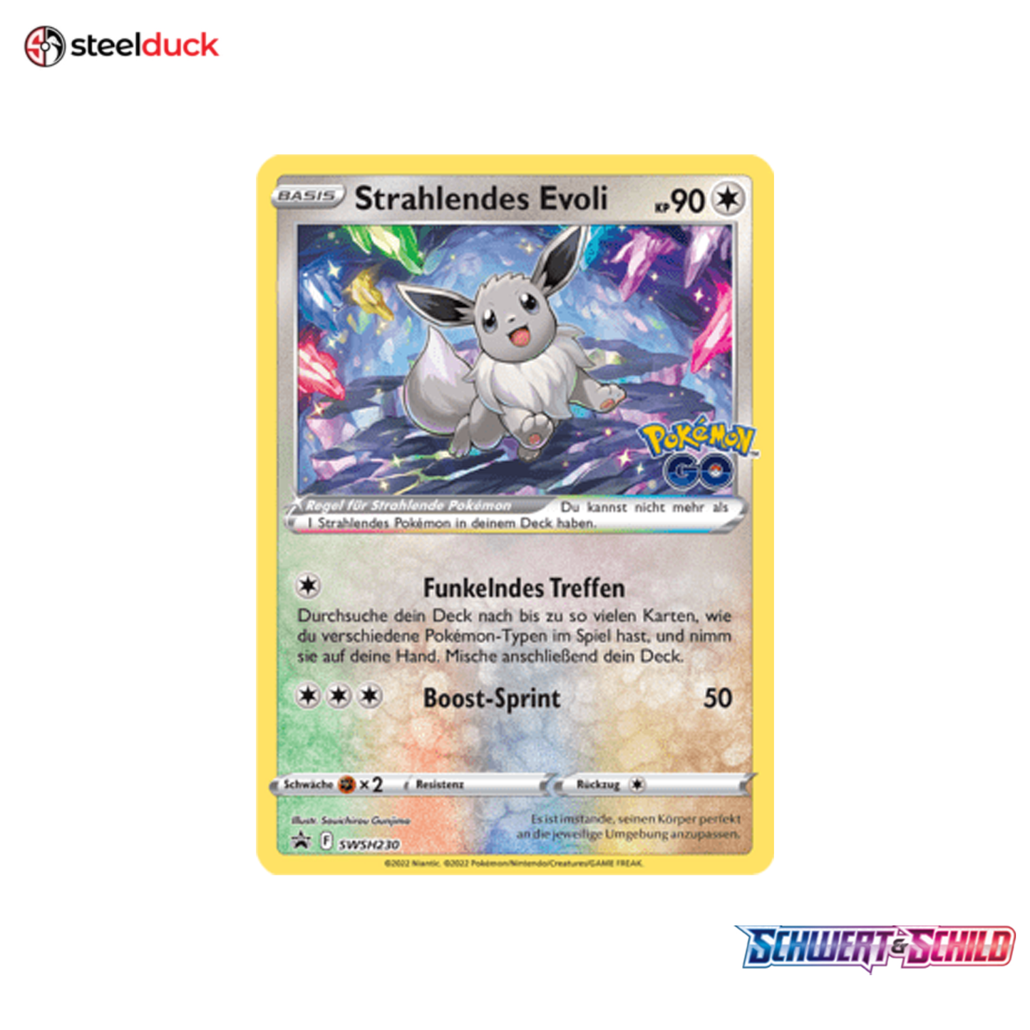 Strahlendes Evoli (SWSH230) SWSH Black Star Promos