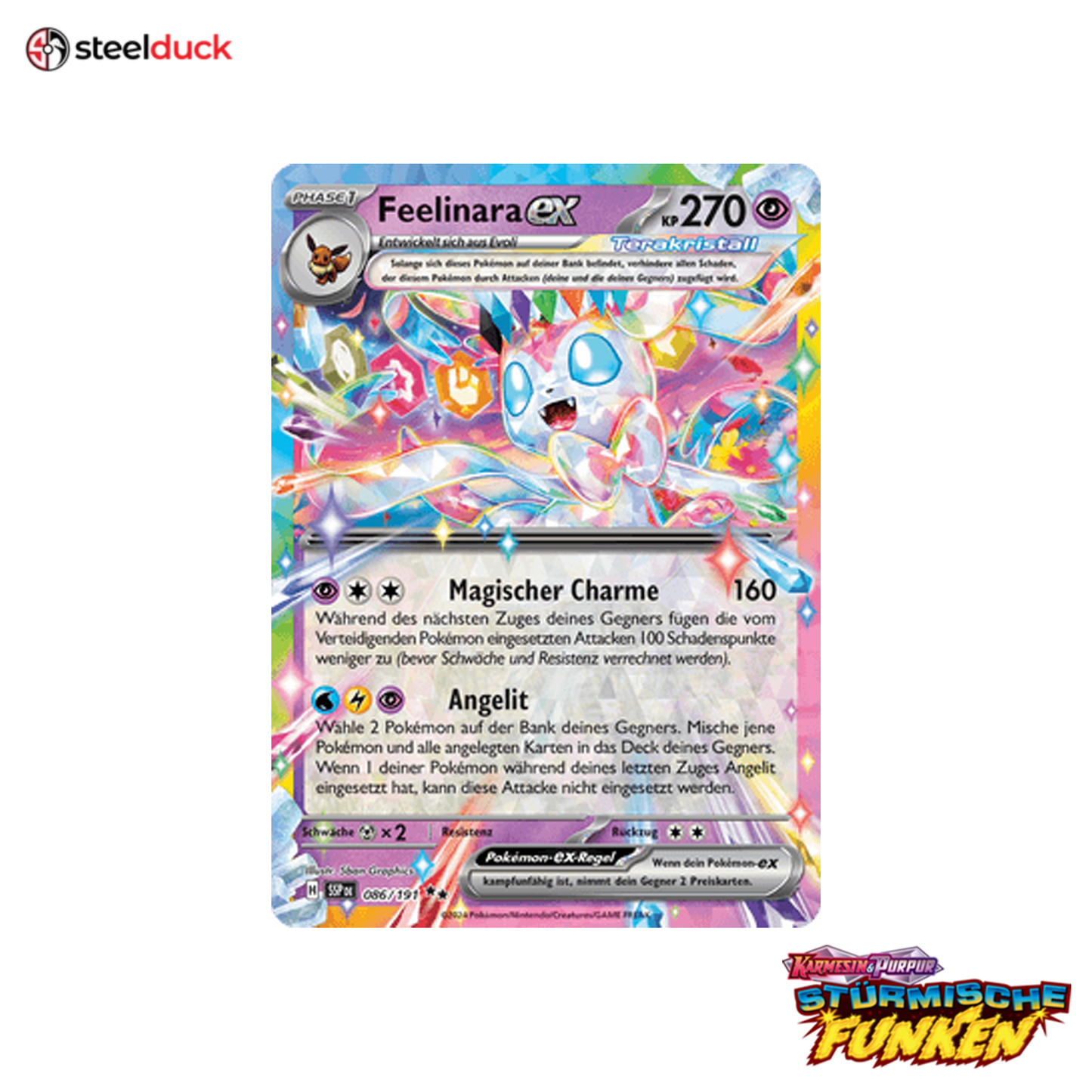 Feelinara ex (086/191) Stürmische Funken - Double Rare
