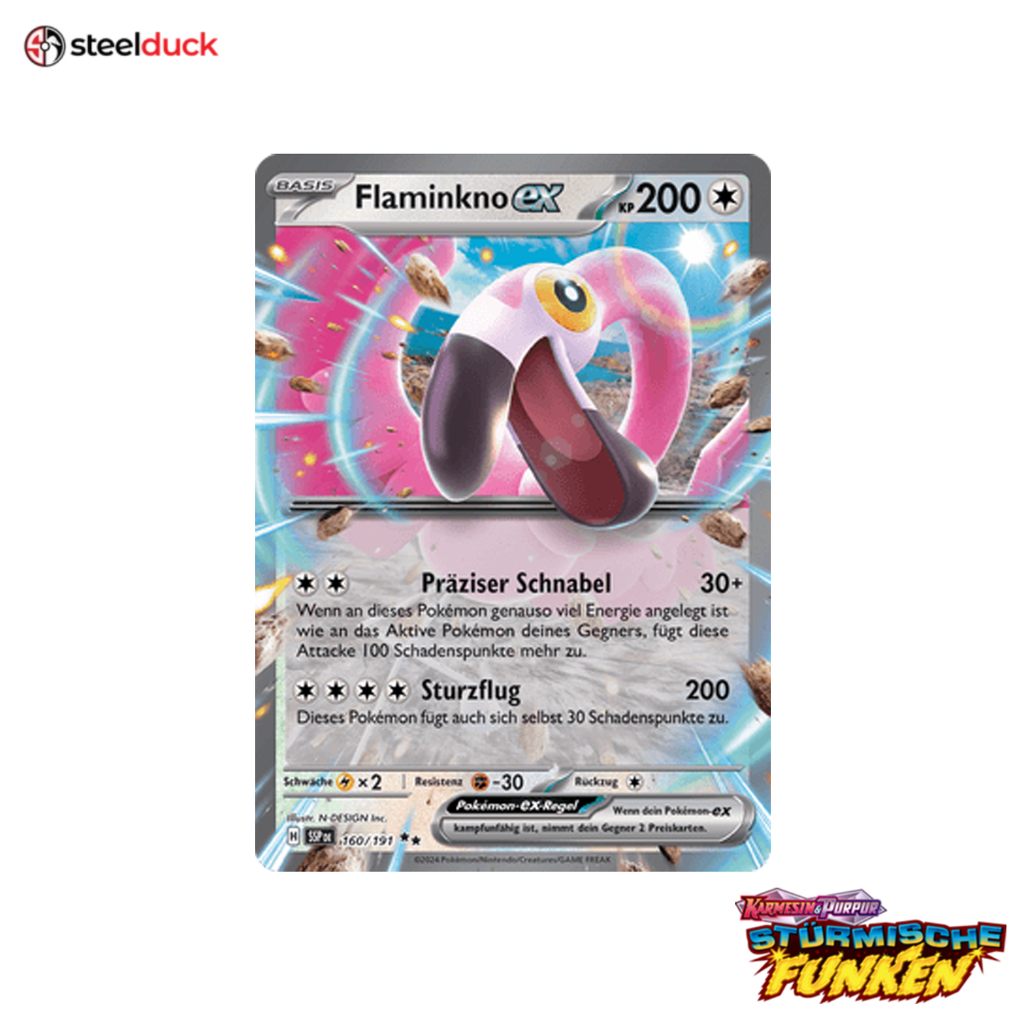 Flaminkno ex (160/191) Stürmische Funken - Double Rare