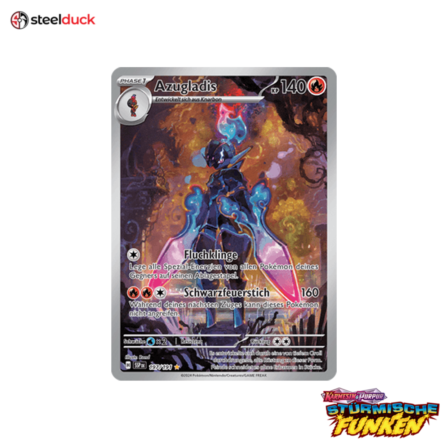 Azugladis (197/191) Stürmische Funken - Illustration Rare