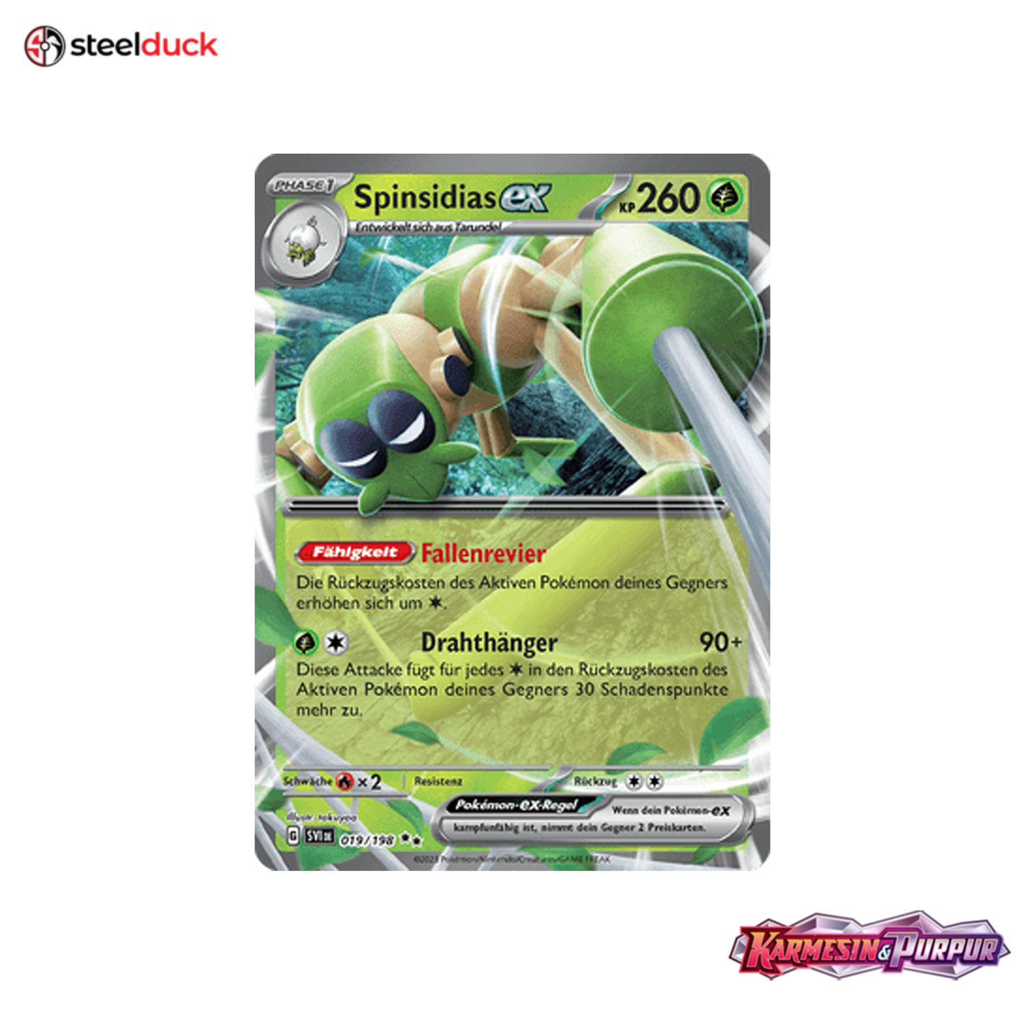 Spinsidias ex (019/198) Karmesin & Purpur - Double Rare