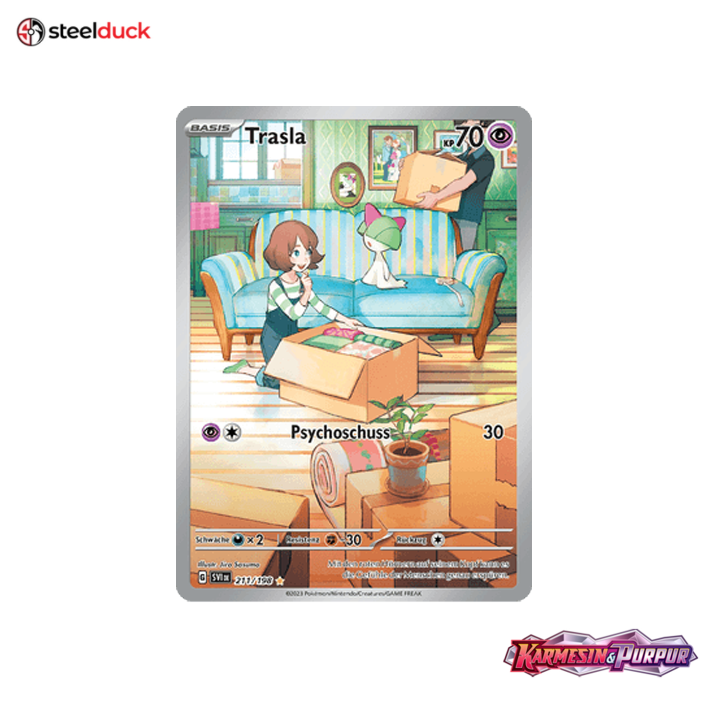 Trasla (211/198) Karmesin & Purpur - Illustration Rare