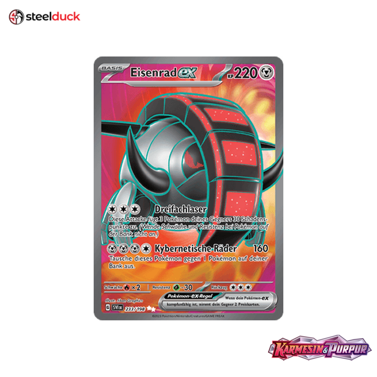 Eisenrad ex (233/198) Karmesin & Purpur - Ultra Rare
