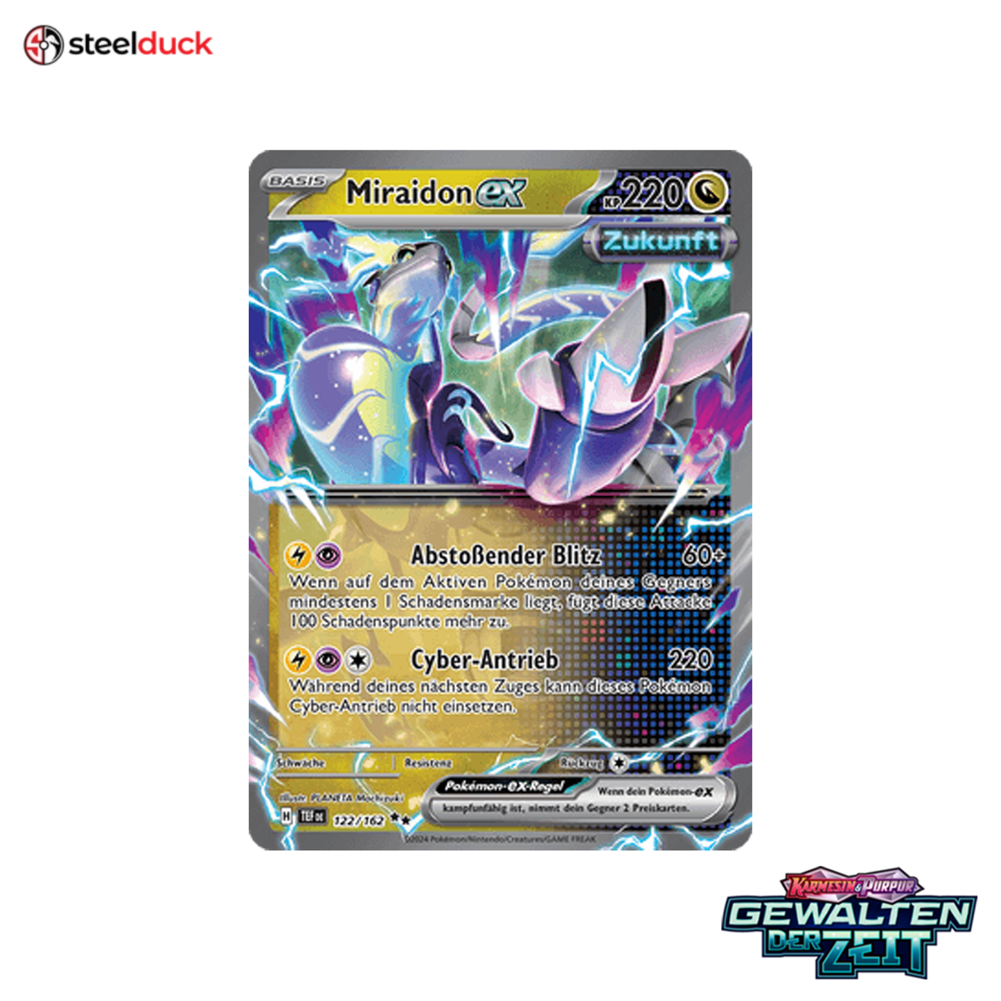 Miraidon ex (122/162) Gewalten der Zeit - Double Rare