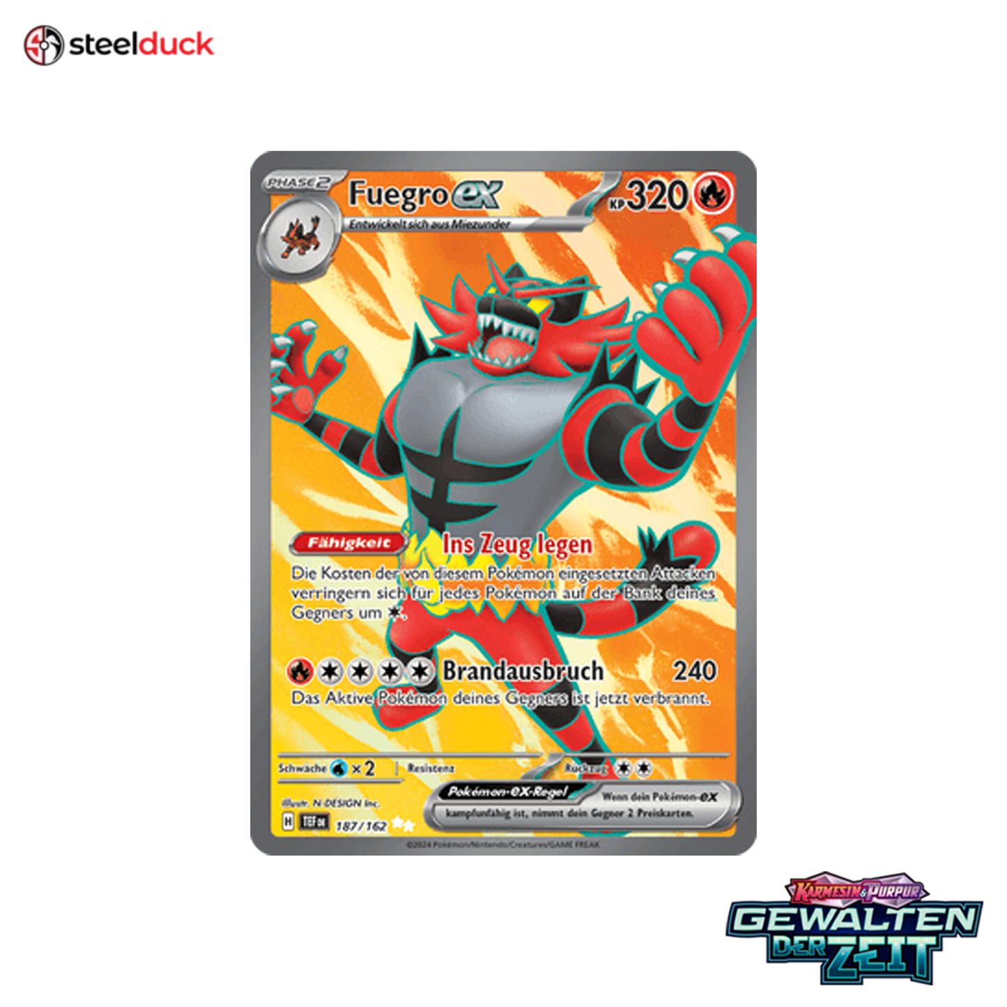 Fuegro ex (187/162) Gewalten der Zeit - Ultra Rare