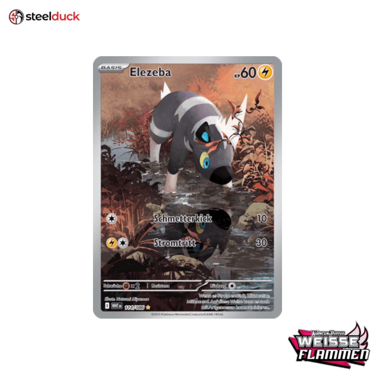 Elezeba (114/086) Weiße Flammen - Illustration Rare
