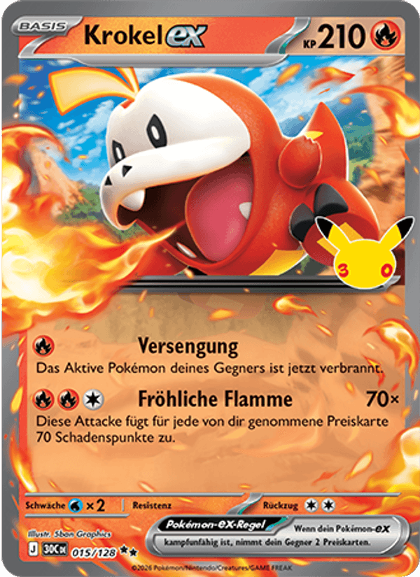 Krokel ex (015/128) 30 Jahre - Double Rare