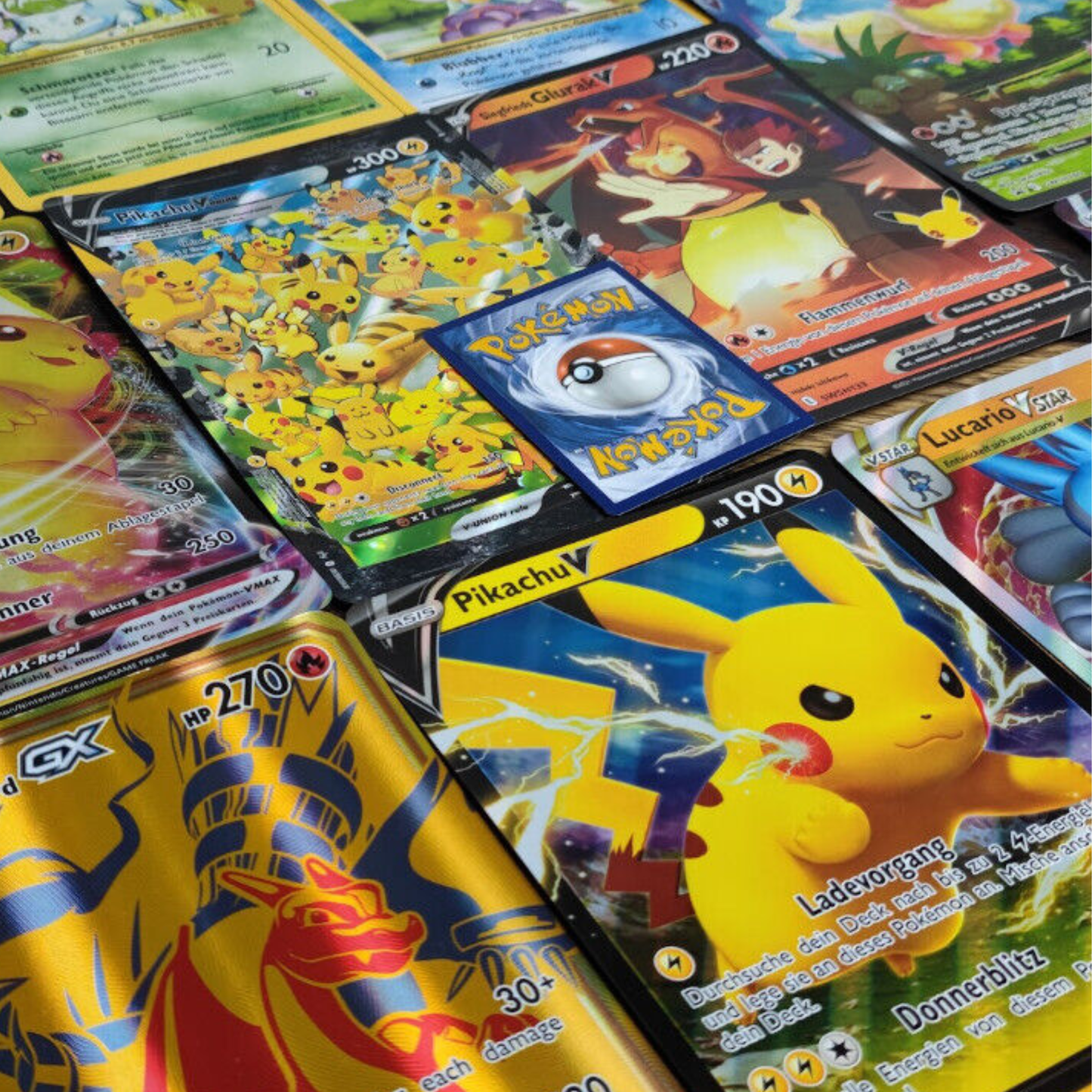 Pokémon XXL Karten - 2er Pack - DEUTSCH, ZUFÄLLIGE AUSWAHL V/EX/VMAX/VSTAR & MEHR