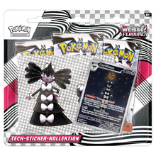 Karmesin & Purpur Schwarze Blitze & Weisse Flammen - Tech-Sticker-Kollektion Morbitesse