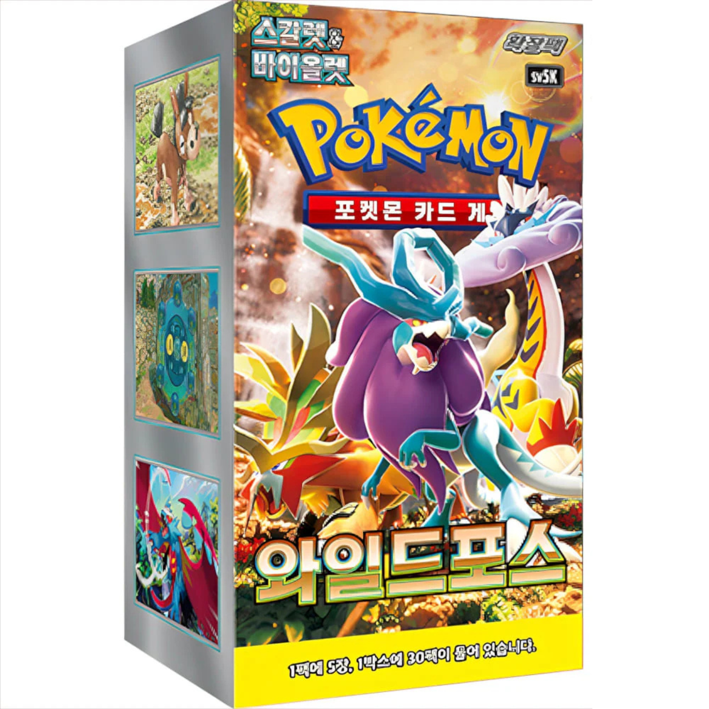 Pokémon - Wild Force sv5K Booster Box Display (30 Booster Packs) - Koreanisch
