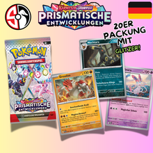 Pokémon Prismatische Entwicklungen – Kartenpaket (20 Karten) – Deutsch
