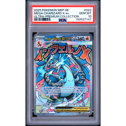Pokemon PSA10 - Mega-Glurak X ex MEP023 - (DE)