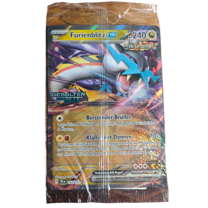 Pokémon Jumbo Karte - Furienblitz ex (123/162) Gewalten der Zeit - EINGEPACKT - SEALED MIT STEMPEL!