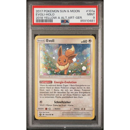 Pokemon PSA9 - Evoli 101a/149 - Sonne & Mond - (DE) POP1