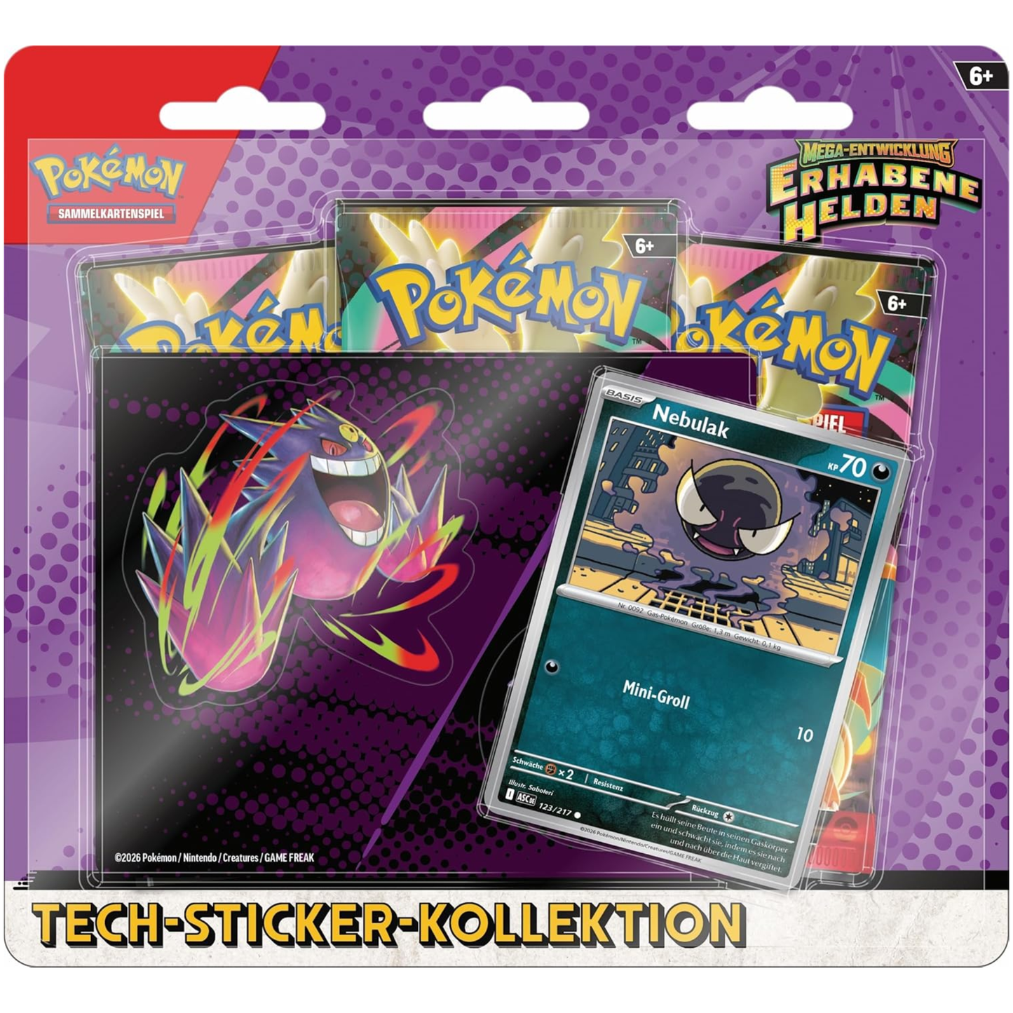 Mega-Entwicklung - Erhabene Helden - Tech-Sticker-Kollektion - Nebulak