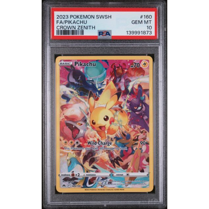 Pokemon PSA10 - Pikachu 160/159 - Crown Zenith - (EN)