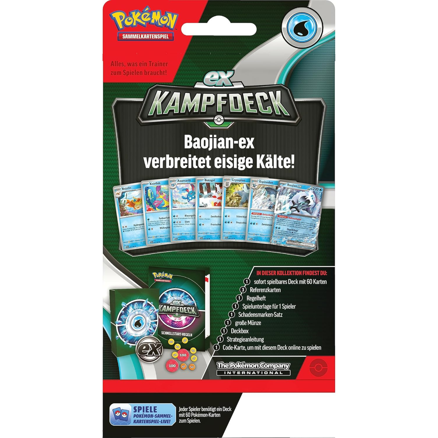 Pokémon ex-Kampfdeck – Baojian ex (DE)