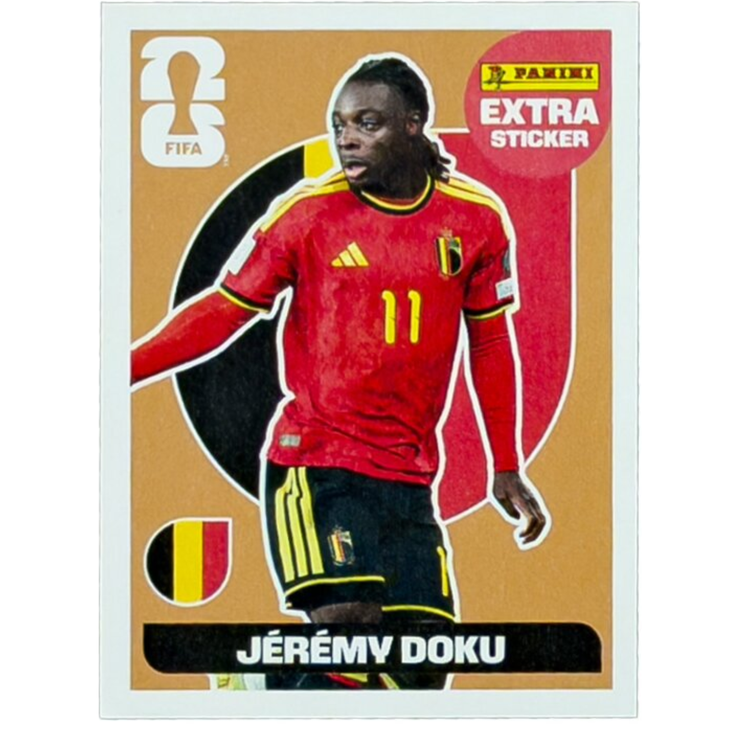 Panini 2026 World Cup WM America Sticker Extra Sticker Jeremy Doku