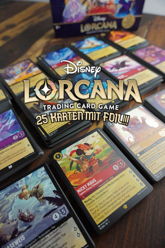 25x Lorcana Karten Disney TCG Sammlung 1x FOIL/HOLO Deutsch DE Das erste Kapitel