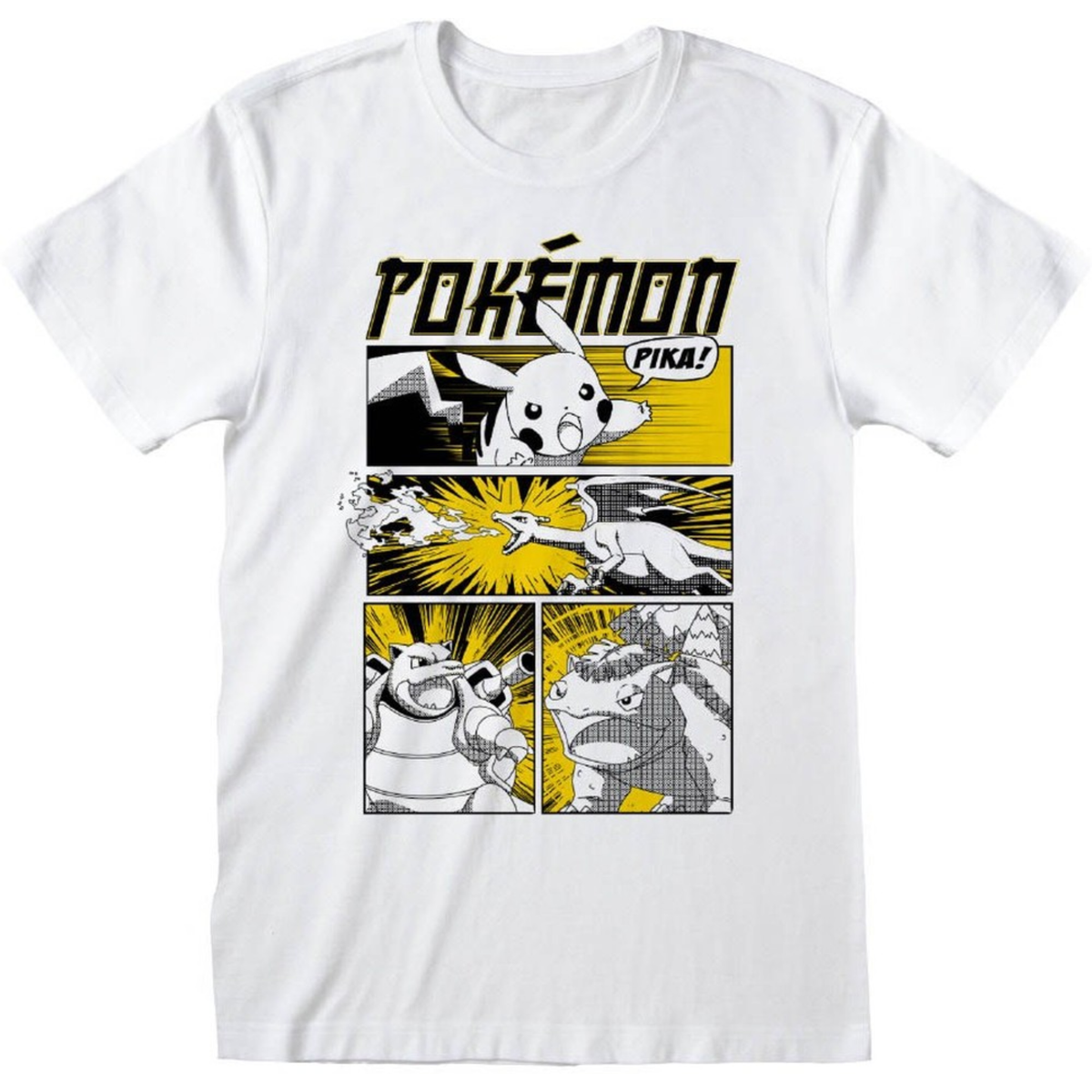 Pokémon - Anime Style Cover T-Shirt White - Größe L